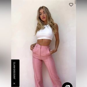 Princess Polly pink pants - new with tags